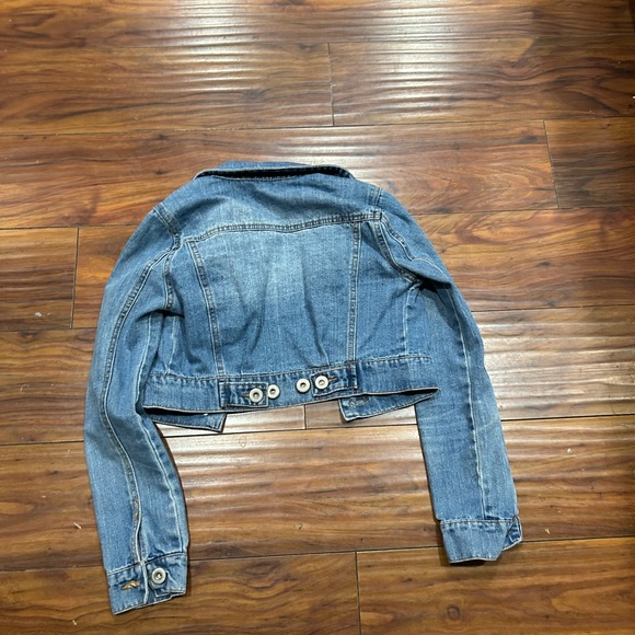 Jean jacket, xsmall, highway jeans button up, short jean jacket - Picture 6 of 6